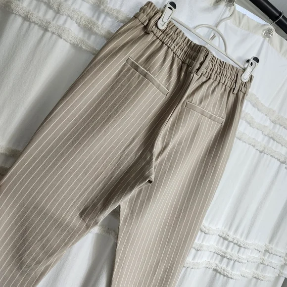 Striped Tan Women's Pants. Size Small. - Picture 7 of 11